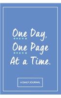 One Day, One Page at a Time