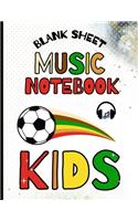 Blank Sheet Music Notebook Kids