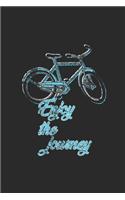 Enjoy The Journey: Cycle Sport Notebook, Graph Paper (6" x 9" - 120 pages) Sports Themed Notebook for Daily Journal, Diary, and Gift
