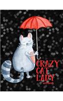 Crazy Cat Lady Notebook: Journal, Diary or Sketchbook with Wide Ruled Paper