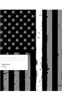 Thin White Line Composition Notebook