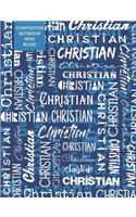 Christian Composition Notebook Wide Ruled