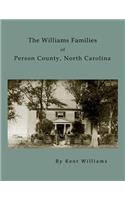 The Williams Families of Person County, North Carolina