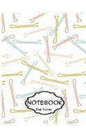 Notebook Journal : Bobby Pin: Pocket Notebook Journal Diary, 120 pages, 8.5 x 11 (Dot-Grid,Graph,Lined,Blank Notebook Journal)