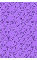 Journal Notebook Scribbly Hearts Pattern 5