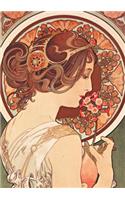 Carnet Blanc, Affiche Mucha, La Primevère