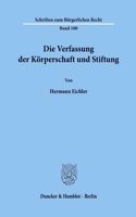 Die Verfassung Der Korperschaft Und Stiftung