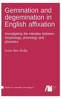 Gemination and degemination in English affixation