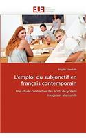 L''emploi du subjonctif en français contemporain: (Omn.Univ.Europ.)