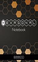 Hexagonal Notebook - Small: Hexagonal Graph Paper Composition Notebook Organic Chemistry and Biochemistry Note Book, 1/4" Hexagons - Science Notebooks Series