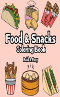 Food and Snacks Coloring Book
