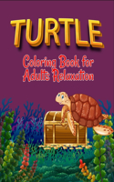 Turtle coloring book for adults relaxation