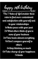 happy39th birthday The 7 Rules of Life