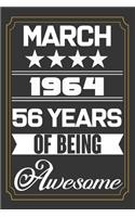 March 1964 56 Years Of Being Awesome