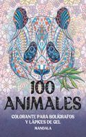 Colorante para bolígrafos y lápices de gel - Mandala - 100 animales