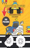 Monster Truck Coloring Book For Kids