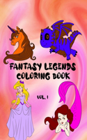 Fantasy Legends Coloring Book Vol. 1
