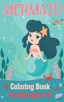 Mermaid Coloring Book for Kids Ages 4-8
