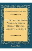 Report of the Sixth Annual Meeting Held at Ottawa, January 19-20, 1915 (Classic Reprint)