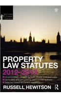 Property Law Statutes 2012-2013