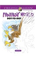 Creative Haven Fantasy World Dot-To-Dot Coloring Book