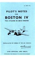 Douglas Boston 4 - Pilot's Notes