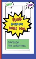 Blank Musician Comic Book