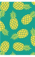 Pineapple Notebook: Dot Grid Journal, Softcover (6x9 Inches) with 120 Pages