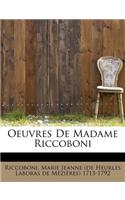 Oeuvres de Madame Riccoboni