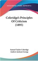 Coleridge's Principles Of Criticism (1895)