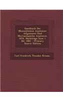 Handbuch Der Menschlichen Anatomie