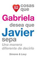 52 Cosas Que Gabriela Desea Que Javier Sepa: Una Manera Diferente de Decirlo