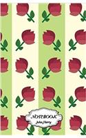 Notebook Dot-grid Rose Pattern