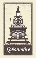 1948 Lokomotive: Eisenbahn, Zug, Modelleisenbahn - Tagebuch, Notizheft und Journal - Für Beruf und Hobby