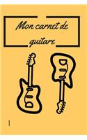 Mon carnet de guitare: carnet de guitare à remplir, 100 pages format 6 x 9 po