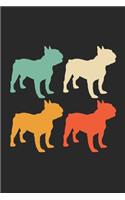 French Bulldog Notebook - Retro French Bulldog Journal - Vintage French Bulldog Diary
