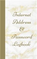 Internet Address & Password Logbook