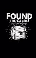 Found the cache!: 6x9 Geocaching - blank with numbers paper - notebook - notes