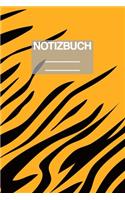 Notizbuch A5 Muster Tiger Streifen Stripes