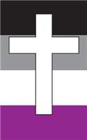 Christian Cross Asexual Pride Flag - Lined Notebook