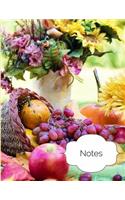 Notes: Fall Floral Cornucopia Notebook