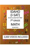 7th Grade IDAHO I-SAT, 2019 MATH, Test Prep