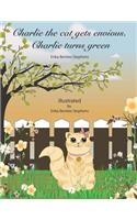 Charlie the cat gets envious: Charlie turns green