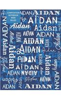 Aidan Composition Notebook Wide Ruled