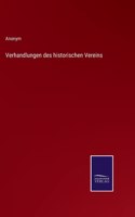 Verhandlungen des historischen Vereins