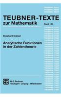 Analytische Funktionen in Der Zahlentheorie