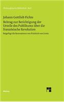 Beitrag zur Berichtigung der Urteile des Publikums über die französische Revolution (1793)