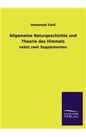 Allgemeine Naturgeschichte Und Theorie Des Himmels
