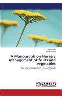 Monograph on Nursery Management of Fruits and Vegetables