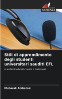 Stili di apprendimento degli studenti universitari sauditi EFL